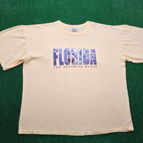 Tops - Time Out Florida The Sunshine State Tshirt Mens 2XL Vintage Oversized Shark